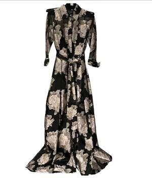 Worn once. Rikki freeman Teri Jon shirt dress maxi gown size 20